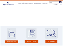 Tablet Screenshot of mjspackaging.com